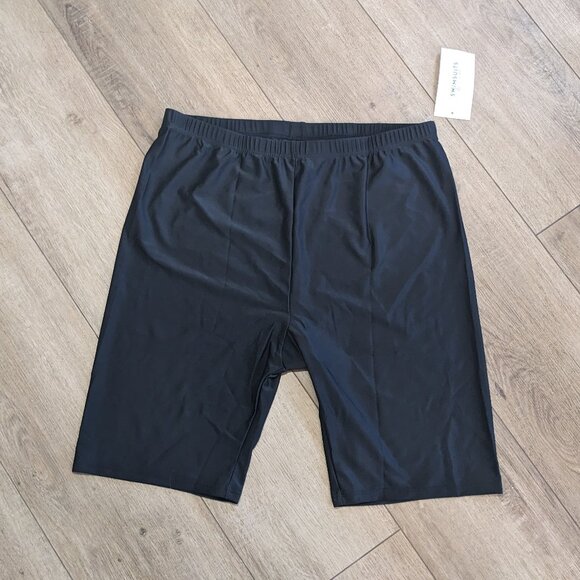NWT Swimsuits For All Chlorine Resistant High Waist Swim Bike Shorts 20 Black - Picture 2 of 7